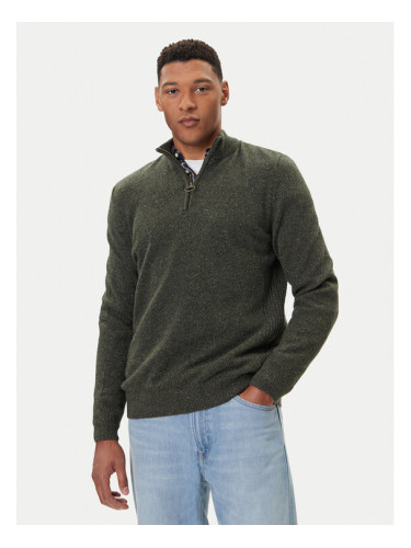 Barbour Пуловер Tisbury MKN1187GN79 Зелен Regular Fit