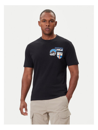 Napapijri Тишърт S-Montepiana NP0A88SV Черен Regular Fit
