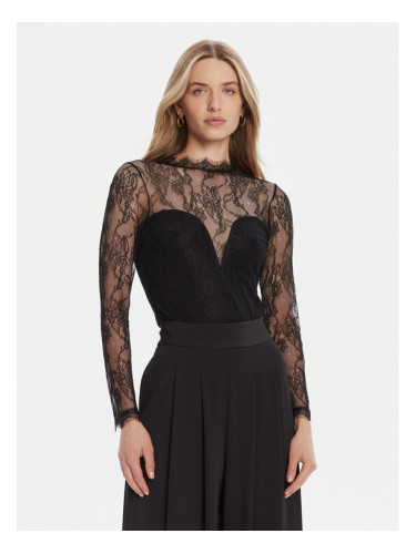 Rinascimento Боди CFC0126159003 Черен Slim Fit