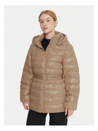 Calvin Klein Зимно яке LV044D542G Бежов Regular Fit