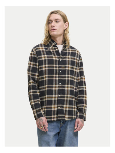 Jack & Jones Риза Classic Flannel 12278406 Черен Regular Fit