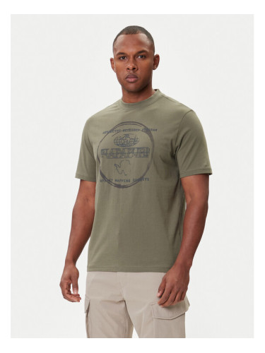 Napapijri Тишърт S-Bald NP0A88SF Зелен Regular Fit