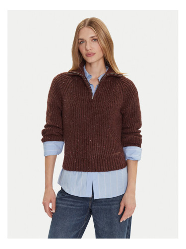 Tommy Jeans Пуловер DW0DW21686 Кафяв Relaxed Fit