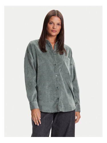 Vero Moda Риза Sanne 10317194 Зелен Oversize