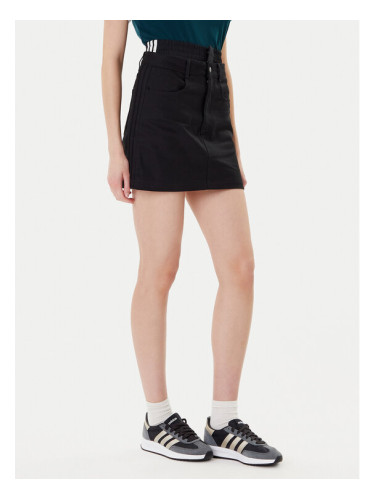 adidas Дънкова пола Firebird Utility JX7593 Черен Regular Fit