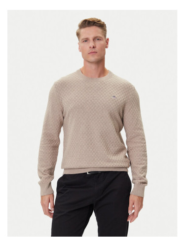 Gant Пуловер 8030261 Бежов Regular Fit