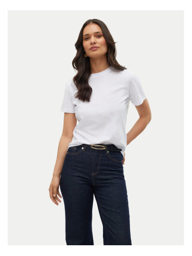 Vero Moda Тишърт Paulina 10316991 Бял Regular Fit