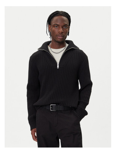 HUGO Пуловер Srigg 50547002 Черен Relaxed Fit