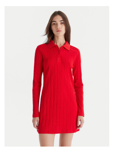 Calvin Klein Jeans Ежедневна рокля LV047D228G Червен Slim Fit