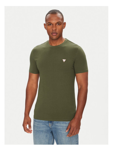 Guess Тишърт M2YI36 I3Z14 Зелен Slim Fit