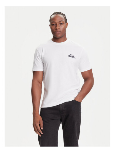 Quiksilver Тишърт EQYZT08181 Бял Regular Fit