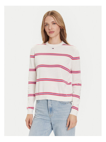 Tommy Jeans Пуловер Essential DW0DW20159 Екрю Regular Fit