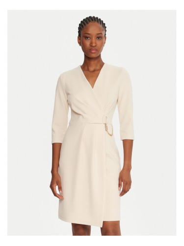 Rinascimento Коктейлна рокля CFC0020071002 Бежов Regular Fit