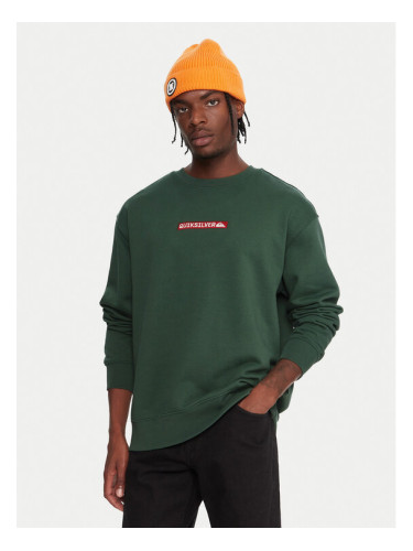 Quiksilver Суитшърт Dna EQYFT05120 Зелен Oversize