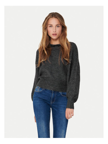 ONLY Пуловер Elsa 15210667 Сив Regular Fit
