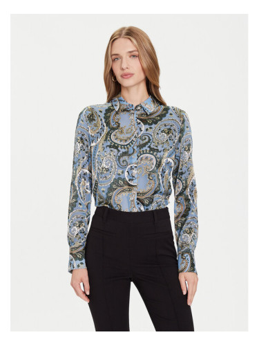 Guess Риза W5BH78 W2770 Син Regular Fit