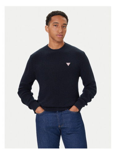 Guess Пуловер M4BR30 Z3HM1 Тъмносин Regular Fit