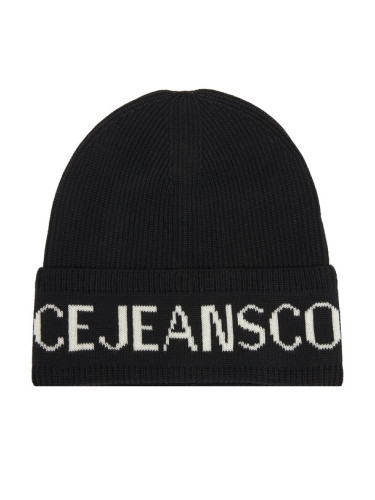 Versace Jeans Couture Шапка Big Beanie 79YAZK40 Черен