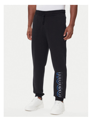 HUGO Долнище анцуг Nogtro 50549149 Черен Regular Fit