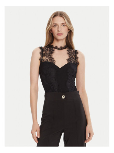 Rinascimento Боди CFC0125003003 Черен Slim Fit