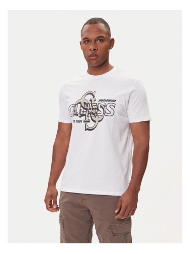 Guess Тишърт M5BI72 I3Z14 Бял Slim Fit