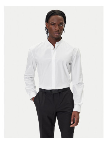 HUGO Риза Kaleb 50551253 Бял Slim Fit