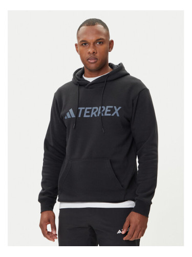 adidas Суитшърт Terrex Multi Large Logo IZ3305 Черен Regular Fit