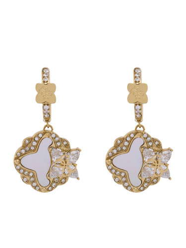 Guess Обици JUBE05 583JW Златист