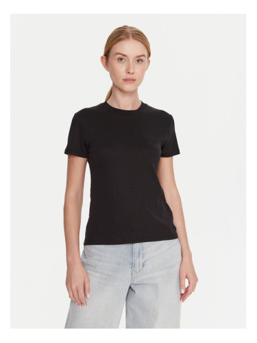 Calvin Klein Тишърт LV044D201G Черен Regular Fit