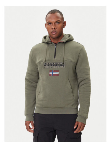 Napapijri Суитшърт Burgee NP0A4I5E Зелен Regular Fit