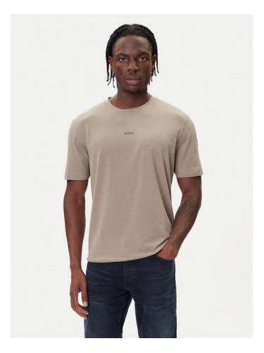 BOSS Тишърт Tchup 50473278 Бежов Relaxed Fit