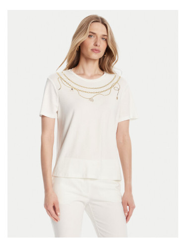 Rinascimento Тишърт CFC0125707003 Бял Regular Fit