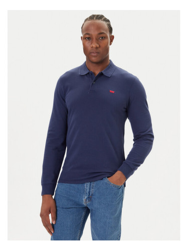 Levi's® Тениска с яка и копчета Housemark A5797-0001 Тъмносин Slim Fit