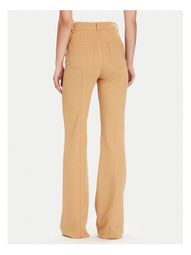 Guess Текстилни панталони W5BB16 KCMU2 Бежов Flare Fit