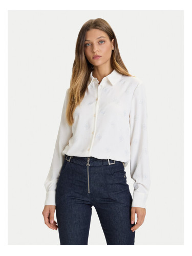 Guess Риза W5BH80 W2982 Бял Regular Fit