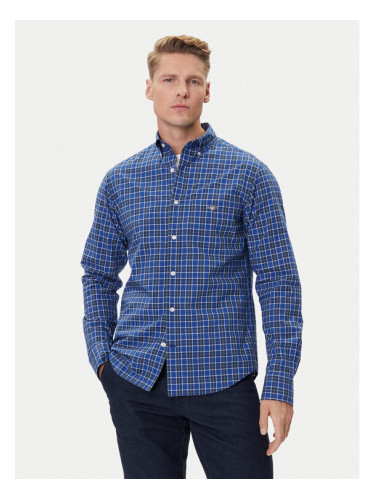 Gant Риза 3250213 Син Regular Fit