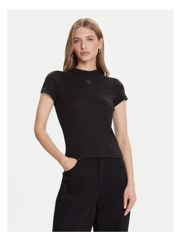 Guess Тишърт W5BP07 KCGM2 Черен Slim Fit