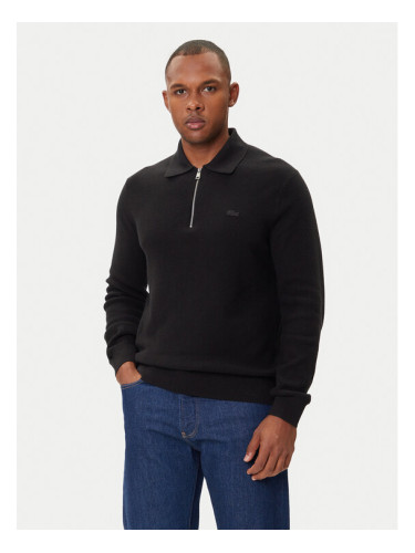 Lacoste Пуловер AH5187 Черен Regular Fit