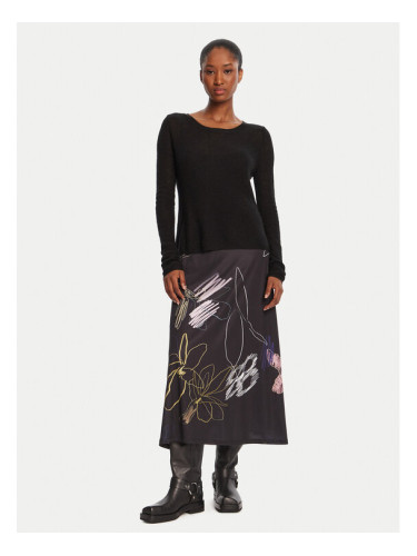 Desigual Ежедневна рокля Kala 25WWVK25 Черен Slim Fit