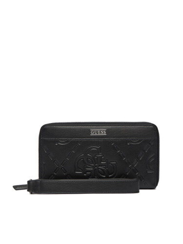 Guess Портфейл SMBOMG LEA77 Черен