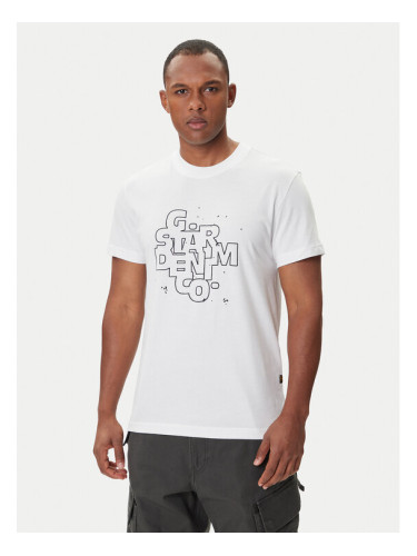 G-Star Raw Тишърт HD Print D26824-D975 Бял Regular Fit