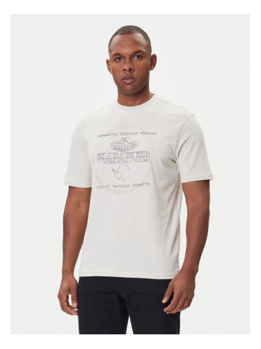 Napapijri Тишърт S-Bald NP0A88SF Бежов Regular Fit