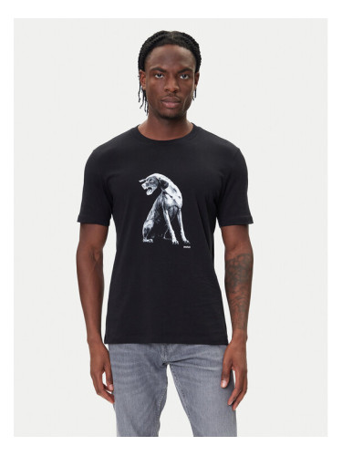 HUGO Тишърт Didug 50548557 Черен Regular Fit