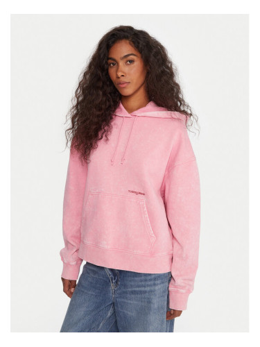 Tommy Jeans Суитшърт DW0DW21609 Розов Boxy Fit