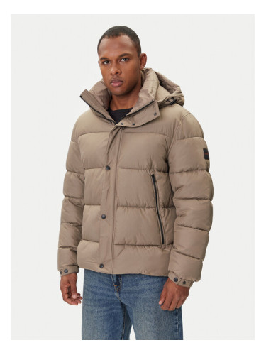 BOSS Зимно яке Omaris 50528573 Каки Regular Fit