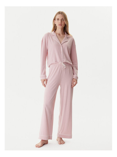 Tommy Hilfiger Пижама UW0UW06142 Розов Relaxed Fit