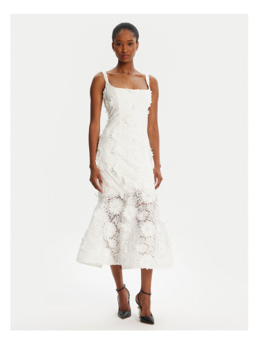 Bardot Коктейлна рокля Marico Lace 60000DB Бял Regular Fit