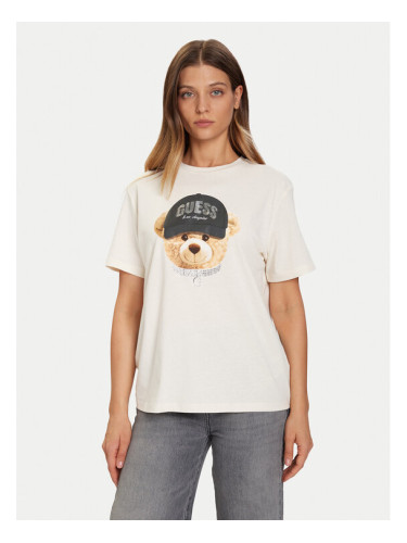 Guess Тишърт V5BI09 I3Z14 Екрю Relaxed Fit