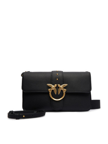 PINKO Дамска чанта Love One Classic Slouchy Fl PLTT 104524 A2OX Черен