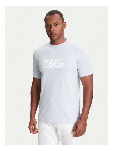 KARL LAGERFELD Тишърт 755087 553235 Светлосиньо Regular Fit